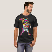 カラフルヤギ野球アイスクリームドリップ Tシャツ (正面フル)