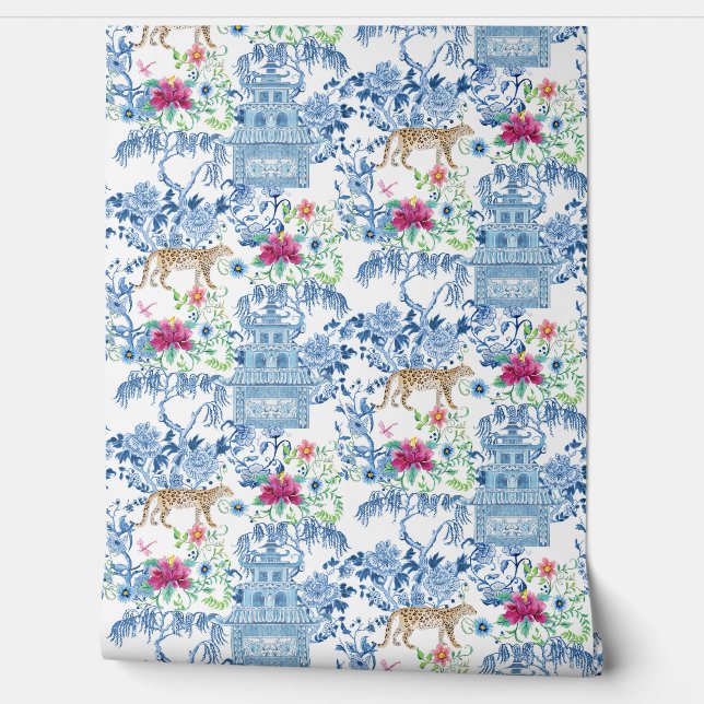 カラフルヤナギの木にチノイスリーレオパゴダゴダ 壁紙 (ほどく)