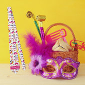 カラフルユダヤ教の休日ヘブライ語ハッピープリムタイ ネクタイ