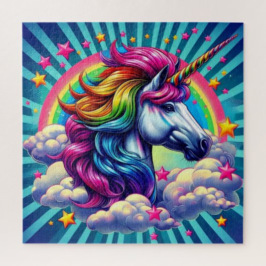 カラフルユニコーンパズル! ジグソーパズル (縦)