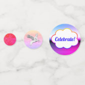 カラフルユニコーン表紙吹雪 コンフェッティ (正面)