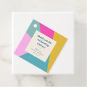 カラフルユニークカスタムブライダルシャワーありがとう フェイバータグ (インサイチュ)