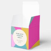 カラフルユニークカスタムブライダルシャワーありがとう フェイバーボックス (オープン)