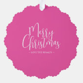 カラフルユニーククリスマス オーナメントカード (裏面)