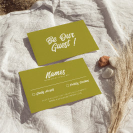 カラフルユニークレトロブッはっきりしたクモダン結婚ズ 出欠カード