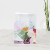 カラフルユニーク抽象芸術 ノートカード (裏面)