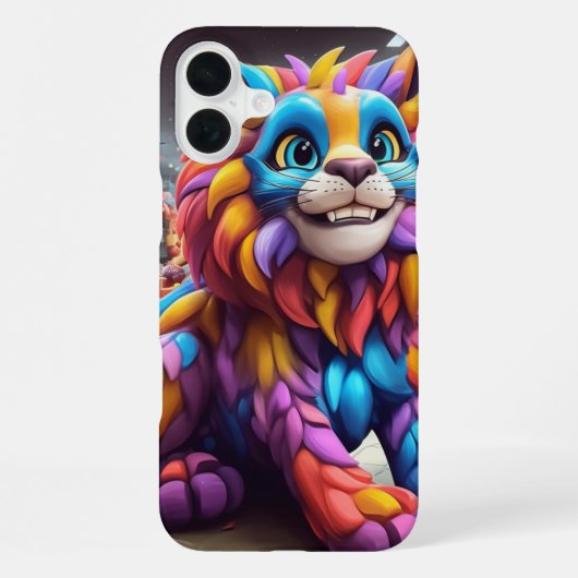カラフルライオン iPhoneケース (裏面)