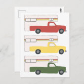 カラフルラスタキャンペートレーラ ポストカード (正面/裏面)