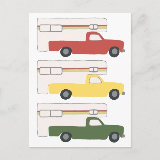 カラフルラスタキャンペートレーラ ポストカード (正面)