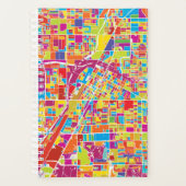 カラフルラスベガスネバダの地図 プランナー手帳 (正面)