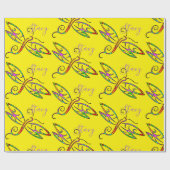 カラフルラッパーソナライズされたプ紙 ラッピングペーパー (フラット)