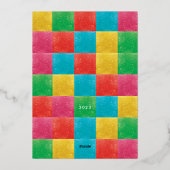 カラフルラブピースJOYフォトオニキスのフレーム 箔シーズンカード (裏面)