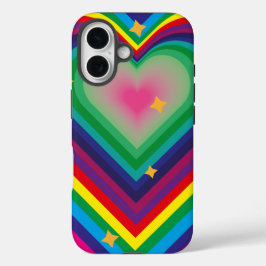 カラフルラブフォンケース iPhone 16ケース
