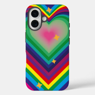 カラフルラブフォンケース iPhone 16ケース