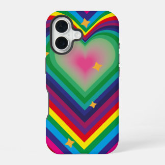 カラフルラブフォンケース iPhone 16ケース