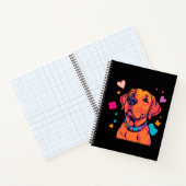 カラフルラブラドールドッグアート ノートブック (内部)