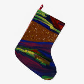 カラフルランドスケープ クリスマスストッキング (正面 (吊り時))