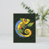 カラフルリザードオンザブランチ ポストカード (スタンド正面)