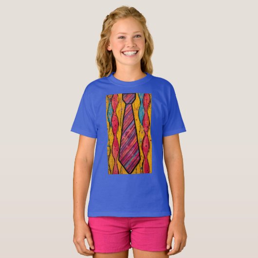 カラフルリズム ネクタイ Tシャツ (正面フル)