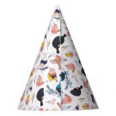 カラフルリトルバードフローラ植物楽園 パーティーハット (裏面)