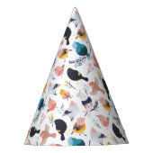 カラフルリトルバードフローラ植物楽園 パーティーハット (正面)
