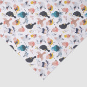 カラフルリトルバードフローラ植物楽園 薄葉紙 (詳細)