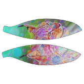 カラフルリンクスポートレート、抽象芸術アート バスケットボール (パネル)