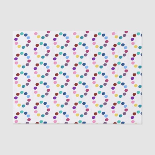 「カラフルリングや輪・オブ・バラ」あぁ… 薄葉紙 (正面)