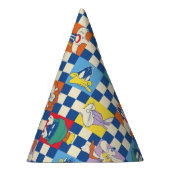 カラフルルーニーTUNES™トス市松模様にパターン パーティーハット (右)