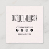 カラフルレインボーエレガントトレンディーモダン抽象芸術 割引カード (裏面)