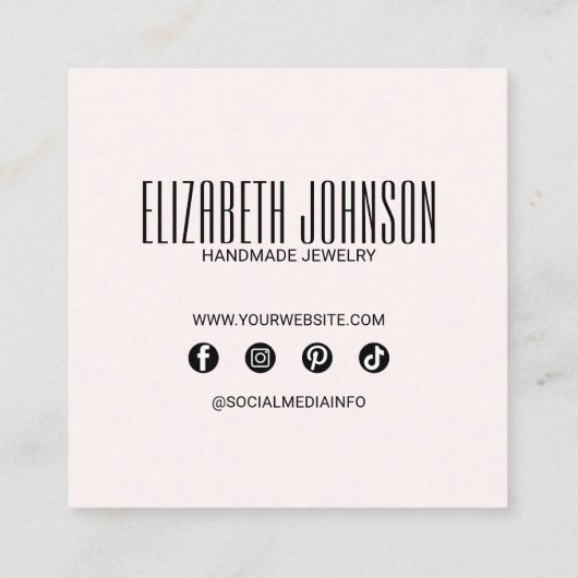 カラフルレインボーエレガントトレンディーモダン抽象芸術 割引カード (裏面)