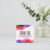 カラフルレインボーエレガントトレンディーモダン抽象芸術 割引カード (スタンド正面)