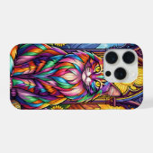 カラフルレインボーキャットフォンケース iPhoneケース (裏面横)