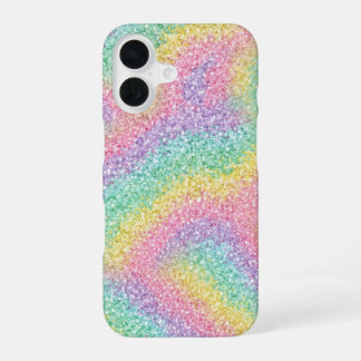 カラフルレインボーギラギラiPhoneケース iPhone 16ケース