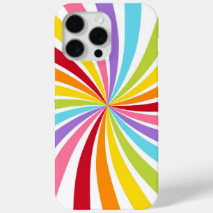 カラフルレインボースワールモダンな楽しいスタイル iPhone 15 PRO MAXケース
