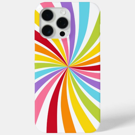 カラフルレインボースワールモダンな楽しいスタイル Case-Mate iPhoneケース (裏面)