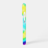 カラフルレインボータイダイ柄 iPhoneケース (左側面)