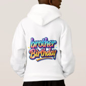 カラフルレインボーテキスト 兄弟 誕生日プレゼント (裏面)