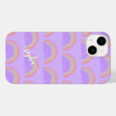 カラフルレインボーネームスクリプト オーダーメイド Case-Mate iPhoneケース (裏面 (横))