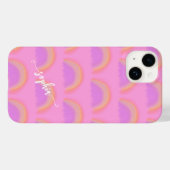カラフルレインボーネームスクリプト オーダーメイド Case-Mate iPhoneケース (裏面 (横))