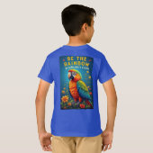 カラフルレインボーパロット Tシャツ (裏面フル)