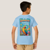 カラフルレインボーパロット Tシャツ (裏面フル)