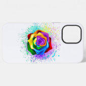 カラフルレインボーローズ iPhoneケース (裏面横)