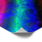 カラフルレインボー抽象芸術テクスチャ ポスター (角)