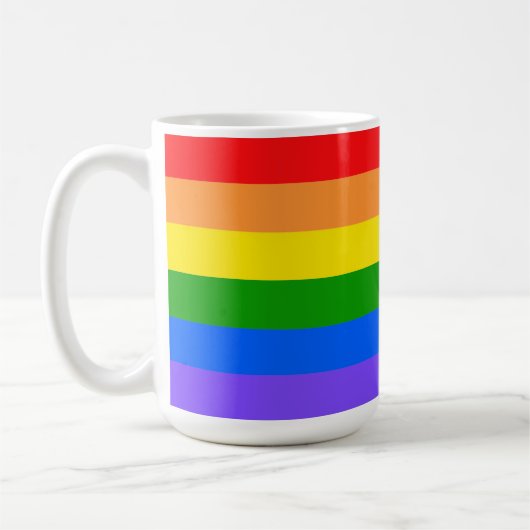カラフルレインボー コーヒーマグカップ (左)