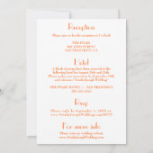 カラフルレトロおもしろいヴィンテージが可愛結婚い 招待状 (裏面)