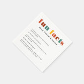 カラフルレトロおもしろい事実の新結婚婚 スタンダードカクテルナプキン (角)