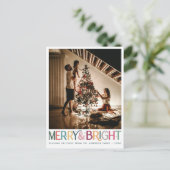 カラフルレトロとブライトメリーキュートスターズホリデイ シーズンポストカード (スタンド正面)