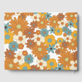 カラフルレトロの花60's 70's Arch 結婚's ゲストブック (裏面)