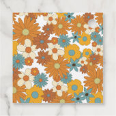 カラフルレトロの花60's 70's Arch 結婚's フェイバータグ (裏面)